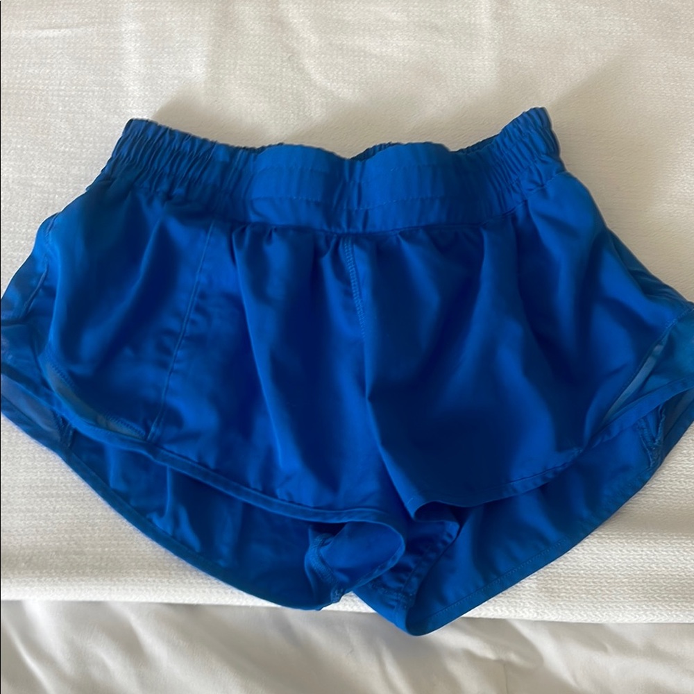 Amazon Blue Athletic Shorts with Compression Liner